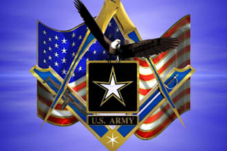 do creative unique professional business military logo
