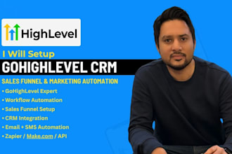 set up gohighlevel, zapier and make com marketing automation