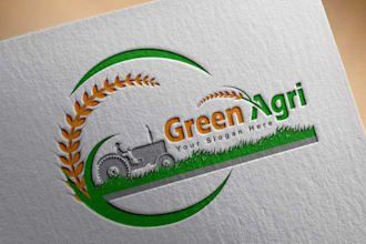 custom agriculture logo farm, agribusiness, organic and eco brand design