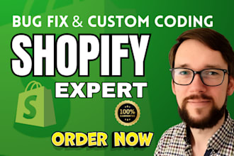 do shopify bug fix, shopify coding, shopify theme, shopify redesign website, seo