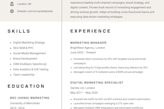write your CV, resume, cover letter and optimize linkedin