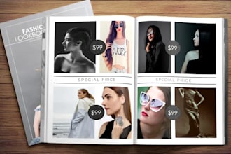 do digital magazine epk lookbook layout booklet catalog or newsletter ads flyer