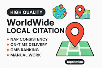 do canada, USA, UK, aus,  local citations, SEO backlinks