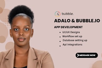 develop adalo bubble io mvp web app saas mobile app website buildfire glide app