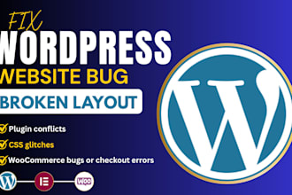 fix wordpress issues, wordpress bug fix, wordpress errors on your website