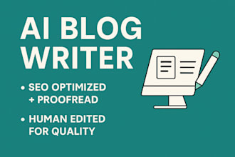 write and proofread SEO optimized ai blog posts