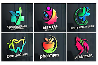 design healthcare medical pharmacy and dental wellness logo
