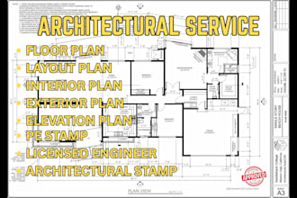 draw USA permit drawing, architectural pe stamp for ca, ut, tx, ny, floor plan