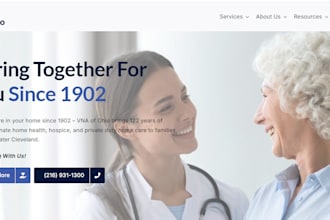 design home care website healthcare website medical website elderly care