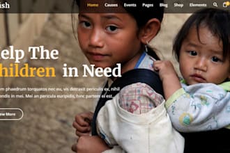 build fundraising donation website nonprofit, charity, crowdfunding ngo website