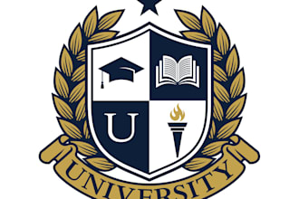 do modern minimalist college logo design for your business