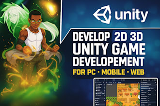 develop 2d 3d unity game development for PC mobile web