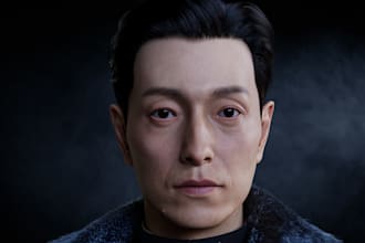 do a 3d character model