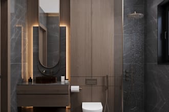 do interior design for bathroom rendering using 3ds max, vray , corona