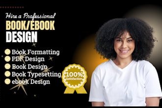 do book formatting, typesetting layout design and design of ebook and pdf