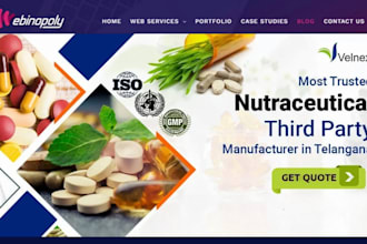 design nutraceutical store supplement peptide website nootropic research peptide