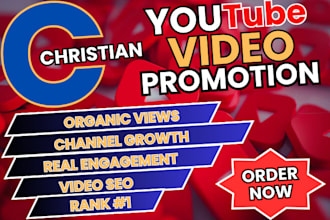 boost youtube video promotion for organic christian views and channel promotion