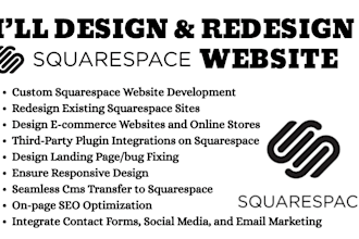 setup mordern squarespace website design squarespace redesign squarespace seo