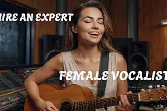 be your female singer songwriter ghostwriter for rap, edm, pop, rock, jingle