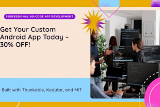 create no code android apps using thunkable, mit app inventor or kodular