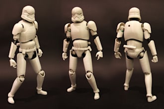 3d articulated model articulated figuring action figure articulated flexi model