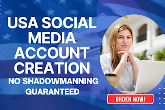 create usa instagram account, usa tiktok account, usa facebook account