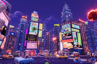 create vrchat world 3d game environment design metaverse 3d architecture design