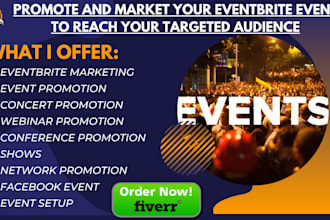 promote and market your eventbrite event to reach your targeted audience