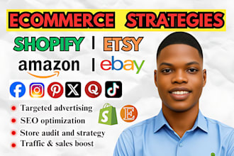 promote and advertise etsy, shopify, ebay, and amazon stores to boost sales