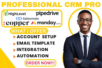 setup sales mate copper crm automation pipedrive mondaycom workflow gohighlevel