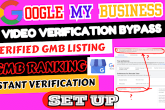 verify, setup, reinstate your google my business profile with fast verification