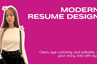 design a modern and professional resume