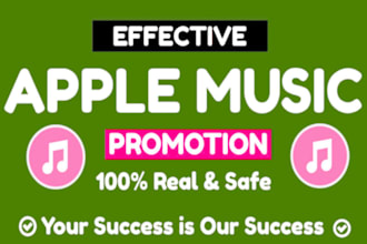 organic USA apple music spotify music promotion via apple music playlist