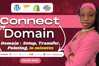 connect domain, transfer domain and redirect domain to website in minutes