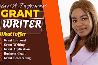 write a professional persuasive grant proposal for nonprofit or business funding