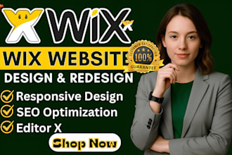 redesign wix website design wix website build high converting ecommerce store