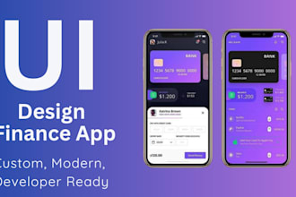 design interfaces for banking, and wallet apps using figma