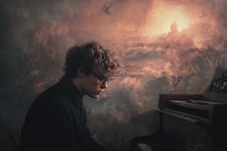 make album cover, music or podcast cover art