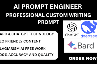 be your expert ai prompt engineer for chatgpt gemini chatbot ai consultant seo