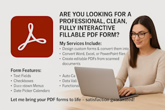 create fillable pdf form and design PDF forms
