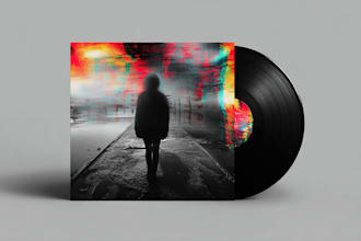 draw a album cover art, single, or mixtape