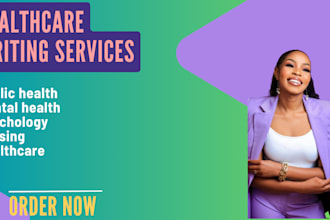 write healthcare, psychology, public health and nursing related content