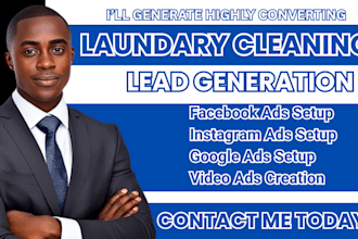 laundary cleaning leads,laundary cleaning facebook ads,laundary cleaning videoad