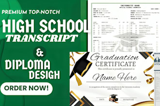 design college transcript, university transcript, ged certificate award