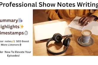 write professional podcast show notes for your episodes