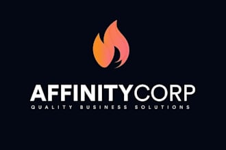 custom fire logo flame, heat, energy and bold brand design