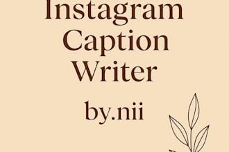 write aesthetic and engaging instagram captions for your brand