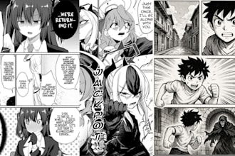 draw anime comic book panel nsfw manga comic webtoon storyboard as manga artist