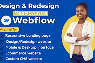 design redesign modern responsive webflow website