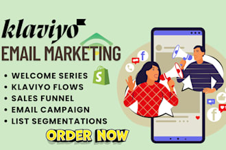 setup high converting klaviyo email marketing flows for shopify sales